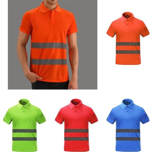 Hi Vis T Shirt Reflective Safety Short Sleeve HIGH Visibility