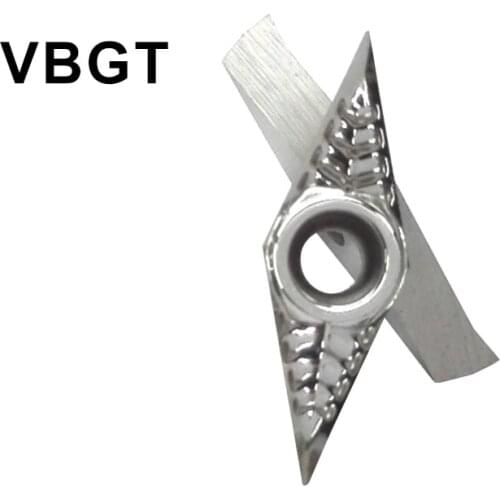 10pcs VBGT160404 AK Aluminum Inserts VCGT160402 Carbide Knife Blade cnc Lathe Cutter Turning Tool Aluminum Copper Wood