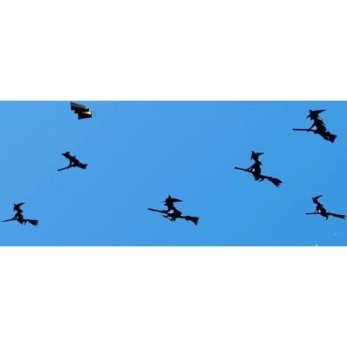 Free shipping large 4m Witch with Broom soft kites flying pendant kite outdoor toys octopus kite reel power kite for adults new