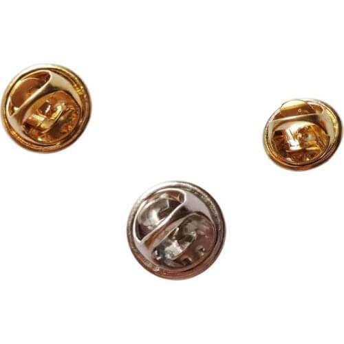 Butterfly clasps accessorie for metal pins(50pcs in sliver color+50pcs in gold color/lot)