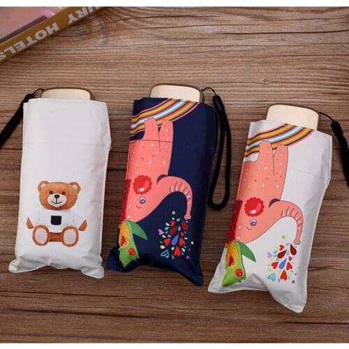 Fashion Folding Umbrella Rain Women Gift Men Mini Pocket Parasol Girls Anti-UV Waterproof Portable Travel UMBRELLAS