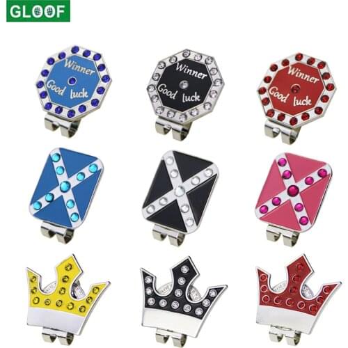 1Set Golf Ball Marker and Hat Clip Personality Golf Gift Set Includes 1 Golf Ball Markers 1 Standard Hat Clip with Magnetic