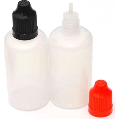 1pcs PE 50ml Needle Bottle Soft Style Plastic Dropper Bottles with Childproof Cap for E Liquid Empty Bottle Free Shipping