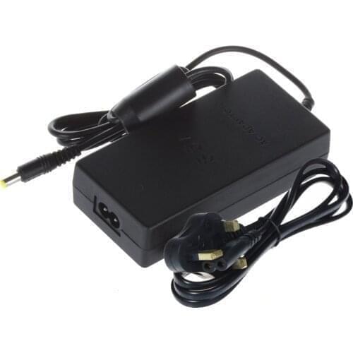 100 pcs US/EU/UK/AU Plug AC Adapter Charger Cord Cable Supply Power For PS2 Console Slim Black
