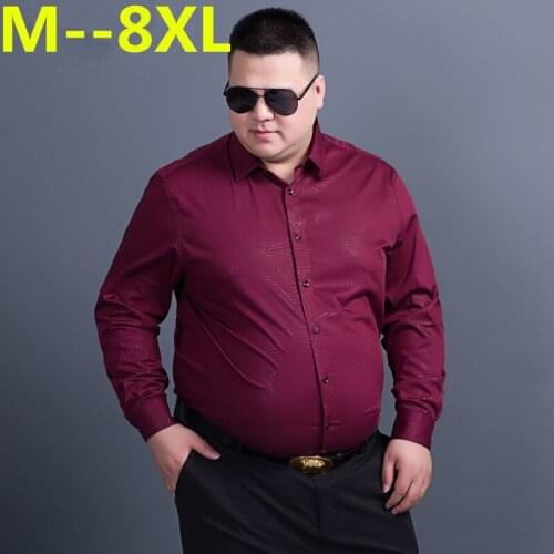 10XL 8XL 6XL 5XL Casual Shirts Men Fashion Long Sleeve plaid shirt camisa masculina Men Shirt Solid Color Shirt Male Brand