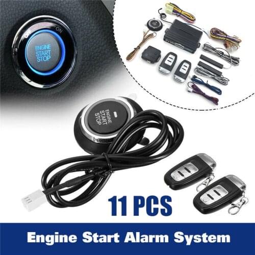12V Universal Car SUV Anti-theft System Remote Start Remote Controller Keyless Entry Engine PKE Push Button Remote Starter Stop