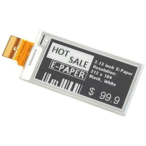 2.13 inch 24PIN SPI Black White E-INK E-Paper Display Screen 4 Gray Scale 212*104