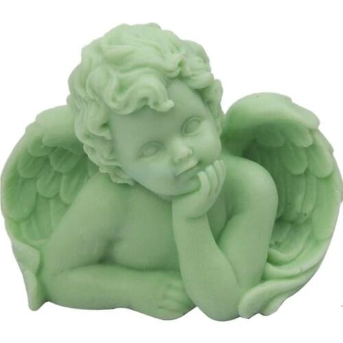 3D angel candle silicone mold clay Baby cake decorating tools