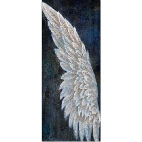 5D pintura de diamantes redondos alas de ángel bordado de diamantes mosaico punto de cruz decoración del hogar