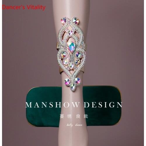 Belly Dance Show Accessories New Wild Feet Ornaments Flash Drill Beaded Legs Ring Foot Ring High-End Custom