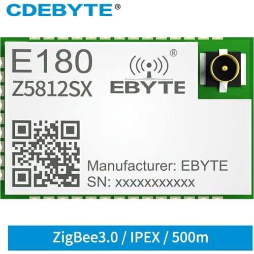 TLSR8258 ZIGBEE 3.0 Module 2.4Ghz Wireless Transceiver Receiver 12dBm 500m CDEBYTE E180-Z5812SX High Performance Stamp Hole PCB