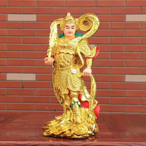38CM Asia Taoism Buddhism Bodhisattva Weituo God BUDDHA figure HOME Patron saint Exorcism safety good luck FENG SHUI statue