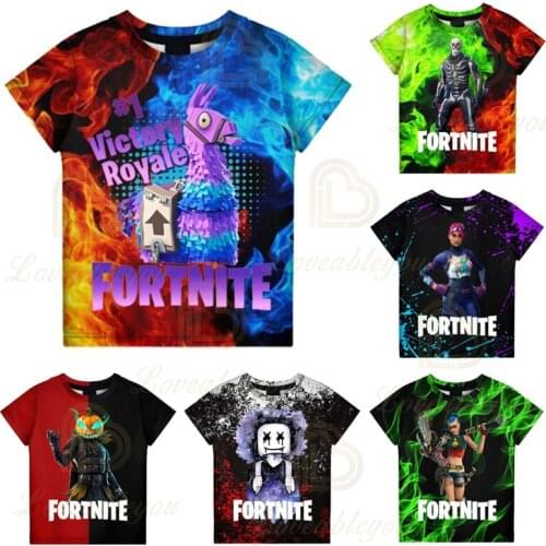 Baby Clothes Fortnite Shoot Victory T-shirt Children Kids T-shirt Battle Royale 3d Tees Boys Girls Ravage Tops Tshirt