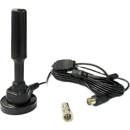 DTMB DVB-T/TSD Antenna High Gain Freeview HD TV Aerial 3m Extension Cable for USB TV Tuner