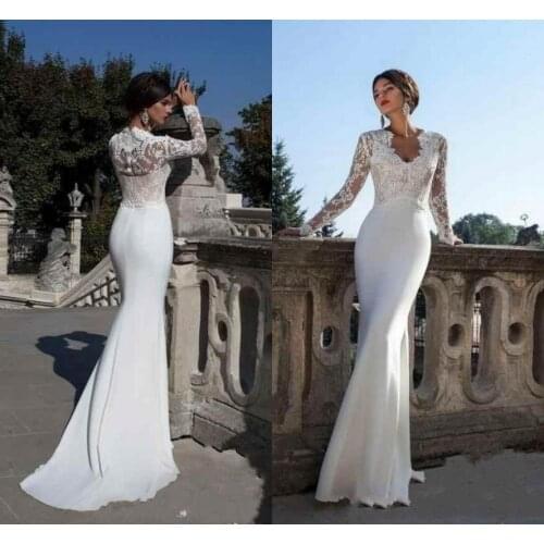 Свадебные платья с v-образным вырезом Ensotek China At AliExpress