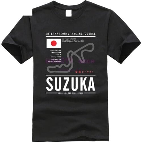 Suzuka Circuit tee, race, track, japan, import, , impreza, evo, Skyline 2020 New Arrival t-shirt Casual Men Nerd T Shirts