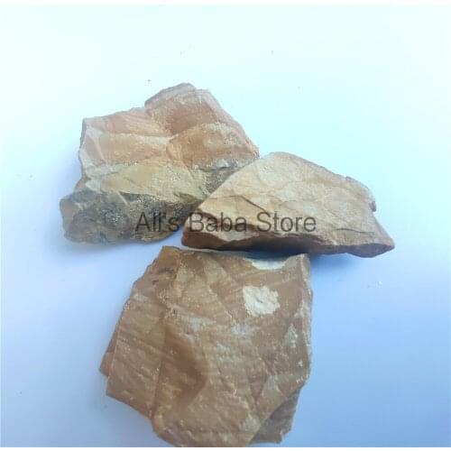 80-100g Sandstone Natural Wood Texture Stone Decorative Stone Jewelry Making Mineral Specimen Stones for Collection