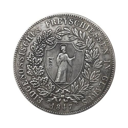 Switzerland 40 Batzen Shooting Festival 1847 coins copy