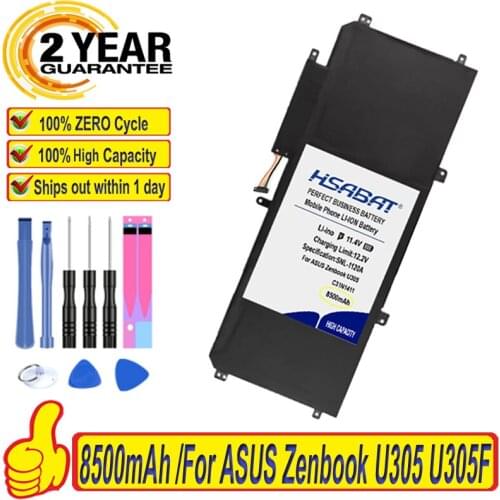 Top Brand 100% New 8500mAh C31N1411 Battery for ASUS Zenbook U305 U305F U305FA U305CA UX305 UX305CA UX305F UX305FA Batteries