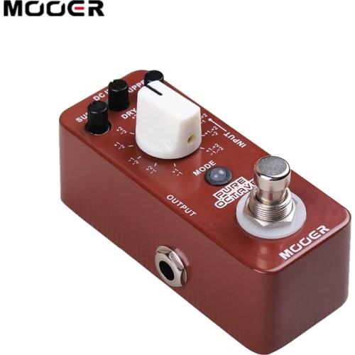 Mooer Pure Octave Guitar Processor Electric Guitars Effects Pedal Polyphonic Octave Effect Pedal Guitarra Moc1 11 Octave Modes