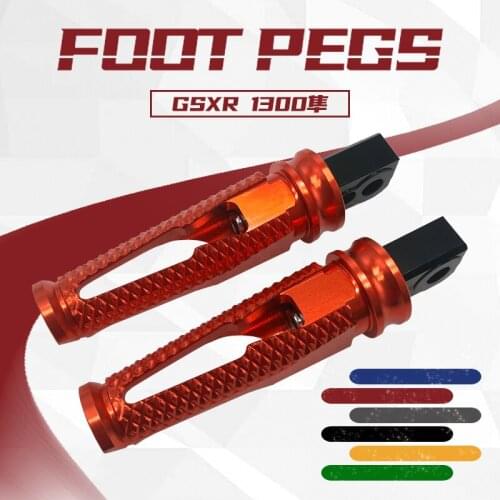 Motorcycle Passenger Footrests For SUZUKI GSXR1300 HAYABUSA gsxr1300 CNC Aluminum Rear Foot Pegs pedal