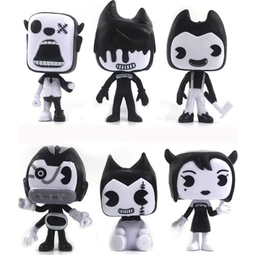 6PCS Set Game Figure Bendy Ink Machine Action Figure Kids Collections Dolls Bendy PVC Toys