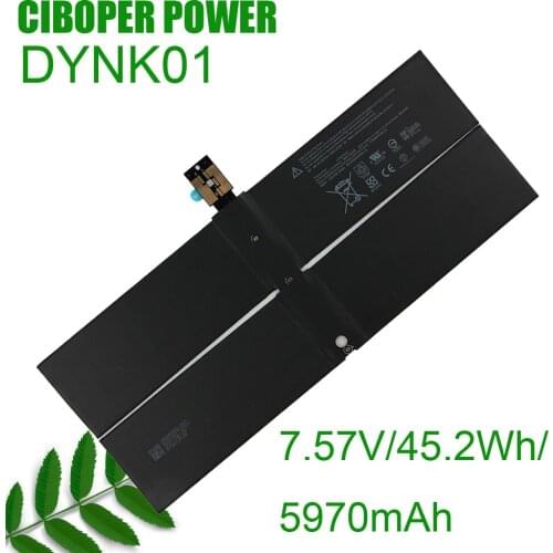 Original Quality Laptop Battery DYNK01 7.57V/45.2Wh/5970mAh For 1st Gen 1769 2017 G3HTA036H Authentic Tablet Battery