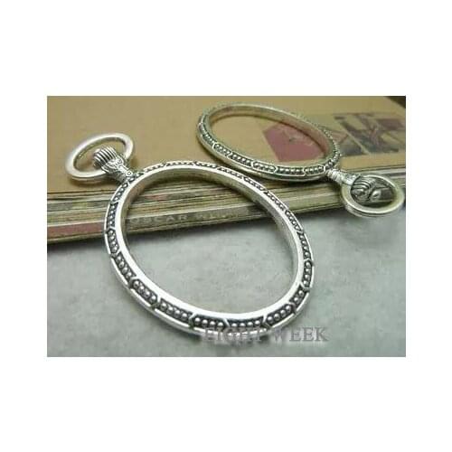 Diy handmade material charms 38 * 65 post 29 * 39 mm oval clock box