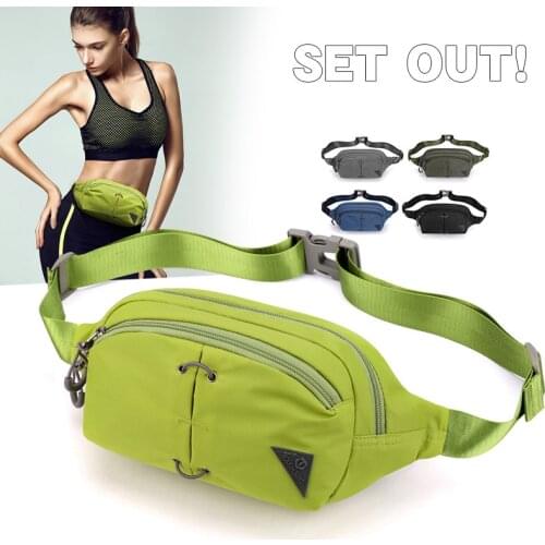 Casual Travel Unisex Waist Packs 2021 New High Quality Nylon Waist Belt Bags For Men Solid Color Fanny Pack Phone Coin Purses