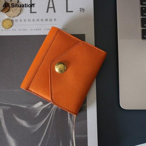 Luxury Clutch Bag Male First Layer Cow Leather Top End Men Vintage Hasp Bifold Credit Card Wallets Retro Coin Purses Women