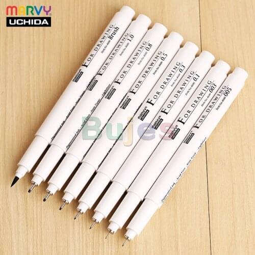 Marvy 4600 Needle Pen Drawing Pen,Cartoon Art Marker Brush Liner Pigment Pens, Waterproof Anime Sketch Pen