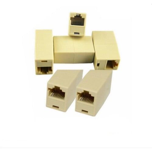 RJ45 Network Cable Connector Network Ethernet Dual Straight Head Lan Cable Joiner Coupler