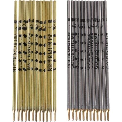 100pcs/box Thumb Silver Iron Pipe Refill Clothing Leather Cloth Cutting Positioning Special Mark Line Pen Silver/Gold Rod