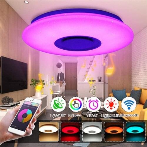 60W Lights LED Ceiling Light Bluetooth-compatible Speaker Smart APP and Remote Control Upgrade Ceiling Light Music Ceiling Light