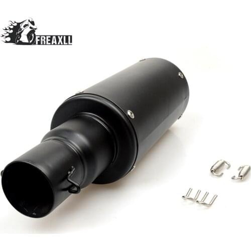 Universal 36-51MM MotorcycleExhaust Pipe With Muffler Moto Bike Pot Escape For Suzuki GSX 1250 Bandit S R 600 750 S SV Honda PCX