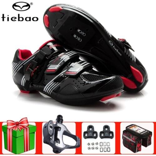 TIEBAO Road Cycling Shoes Add Pedal Set Men Sneakers Women Self-Locking Sapatilha Ciclismo Bike Bicycle Racing Riding Bicicleta
