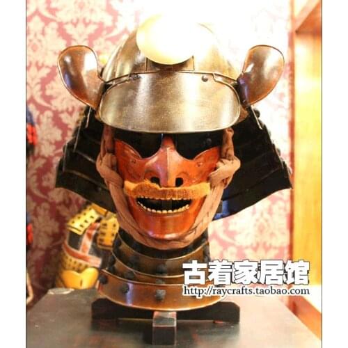 Japanese samurai armor Armor Helmet model in the Warring States period retro reality wearable furnishings decoration technology