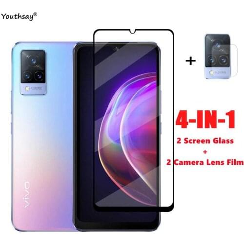 Full Glass For Vivo V21 V21e Screen Protector For Vivo V21 V21E V20 SE Tempered Glass HD Phone Film For Vivo V21 Glass