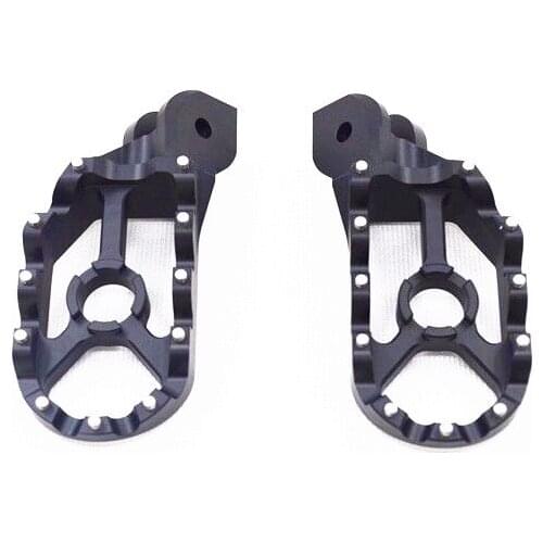 1 Pair Foot Peg Footpegs For Ducati Scrambler aluminum black/Silver
