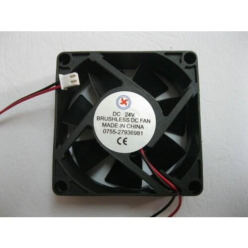 10 Pcs Brushless DC Cooling Fan 7 Blade 7025S 24V 70x70x25mm 2pin