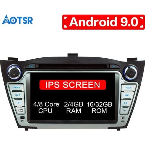 2 din Android 9.0 car radio Stereo for HYUNDAI IX35 New Tucson 2009-2015 car dvd player gps navi with 4G RAM 32G ROM Map Car PC
