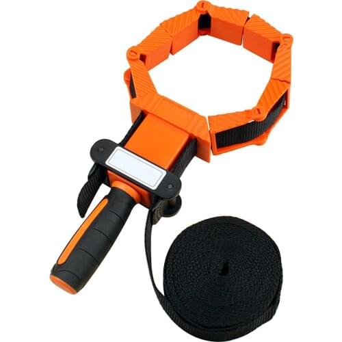 Woodworking Band Strap Clamp Ratchet Band Clamp Miter Mitre Vise Tool For Work Pieces Picture Frame Cabinet Multi-Function