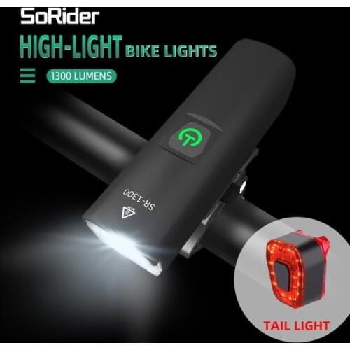 SR-1800 High Brightness Bicycle Light 1800 Lumens Bike Multi-Function Rechargeable SoRider Road MTB Cycling Front Lights