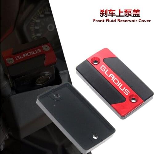 For SUZUKI gladius sfv 650 2009-2019 GLADIUS 400 2010-2012 Motorcycle CNC Front Brake Fluid Reservoir Cover Cap