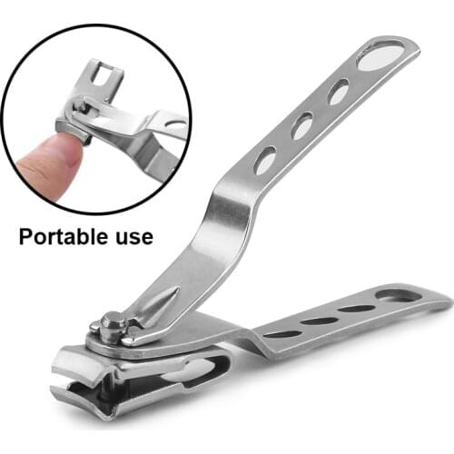 Nail Clippers With 360-degree Rotating Head - Stainless Steel Fingernails And Toenails Cutter Lagre And Small Sizes (silver)