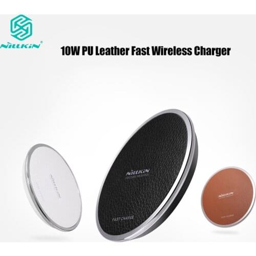Nillkin 10W PU Leather Qi Fast Wireless Charger for Samsung Galaxy Note 10 10+ S10 S9 for iPhone Xs Max for Xiaomi 9 for Huawei