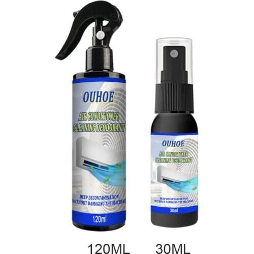 30/120ml Air Conditioner Cleaner Foaming Sprayer Coil Condenser Cleaning Leaner Dust Mold Deep Household Cleaner