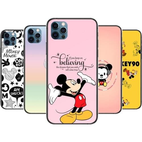 Different Mickey Mouse Anime Phone Cases cover For iphone 11 Pro Max case 12 8 7 6 S XR PLUS X XS SE 2020 mini mobile cell shel