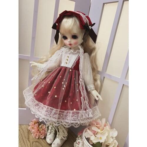 1/6 1/4 1/3 scale BJD clothes accessories Western-style Loose cute dress for BJD/SD Blyth YOSD MSD SD13 doll C0555