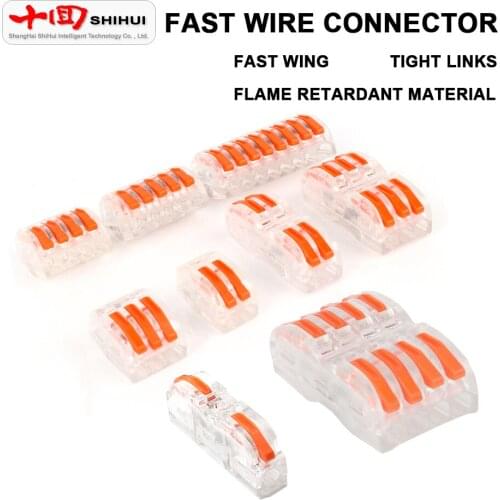 SPL-2 Transparent Wiring Terminal Strong Electric Wiring Crimp Terminals Universal Simple Wires Connectors Wires Parallel Module